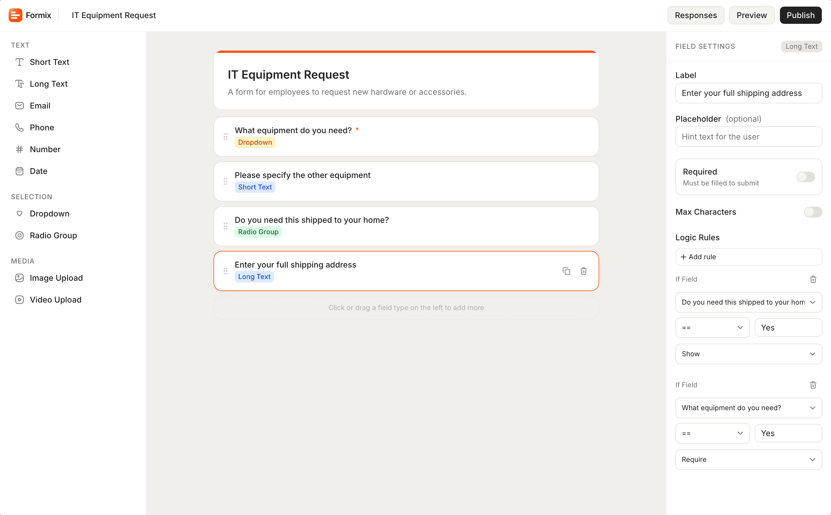 Formix Dashboard